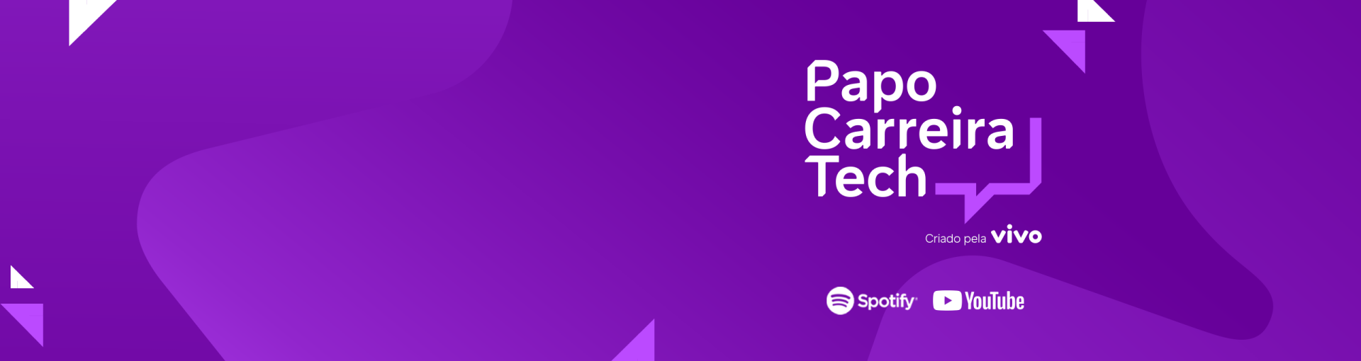 banner divulgando o podcast Papo Carreira Tech