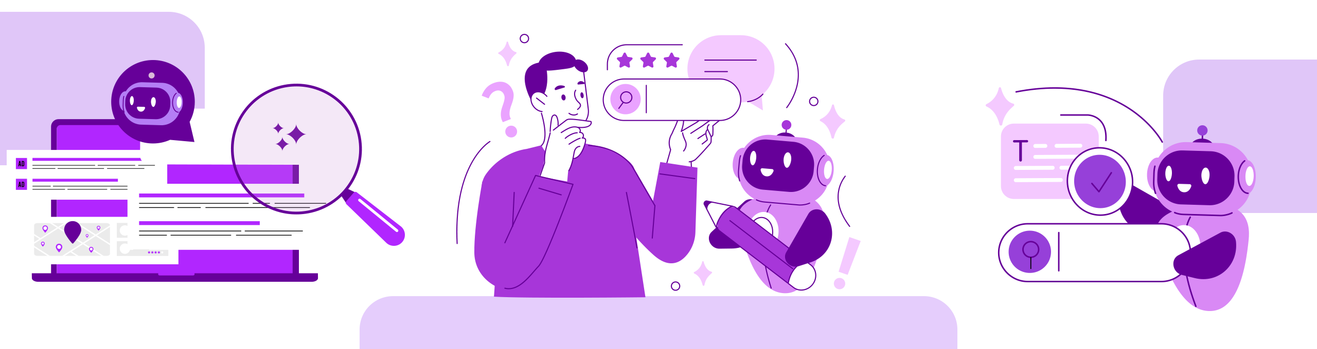 Ilustração para blogpost sobre IA e experiência do cliente